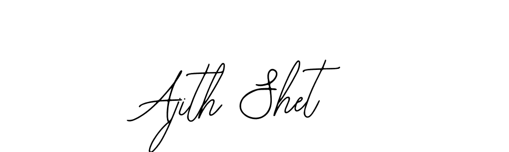 Make a beautiful signature design for name Ajith Shet. With this signature (Bearetta-2O07w) style, you can create a handwritten signature for free. Ajith Shet signature style 12 images and pictures png