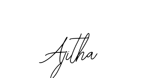 Make a beautiful signature design for name Ajitha. Use this online signature maker to create a handwritten signature for free. Ajitha signature style 12 images and pictures png