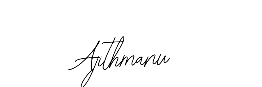 Use a signature maker to create a handwritten signature online. With this signature software, you can design (Bearetta-2O07w) your own signature for name Ajithmanu. Ajithmanu signature style 12 images and pictures png