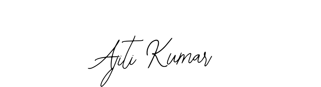 How to make Ajiti Kumar signature? Bearetta-2O07w is a professional autograph style. Create handwritten signature for Ajiti Kumar name. Ajiti Kumar signature style 12 images and pictures png