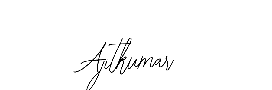 Also we have Ajitkumar name is the best signature style. Create professional handwritten signature collection using Bearetta-2O07w autograph style. Ajitkumar signature style 12 images and pictures png