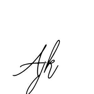 You should practise on your own different ways (Bearetta-2O07w) to write your name (Ajk) in signature. don't let someone else do it for you. Ajk signature style 12 images and pictures png