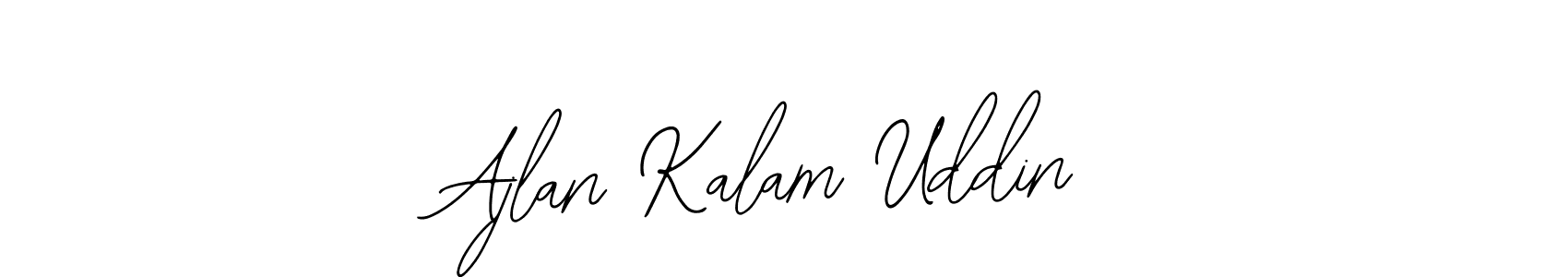The best way (Bearetta-2O07w) to make a short signature is to pick only two or three words in your name. The name Ajlan Kalam Uddin include a total of six letters. For converting this name. Ajlan Kalam Uddin signature style 12 images and pictures png