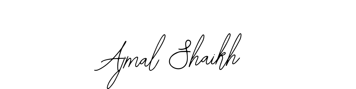 Bearetta-2O07w is a professional signature style that is perfect for those who want to add a touch of class to their signature. It is also a great choice for those who want to make their signature more unique. Get Ajmal Shaikh name to fancy signature for free. Ajmal Shaikh signature style 12 images and pictures png