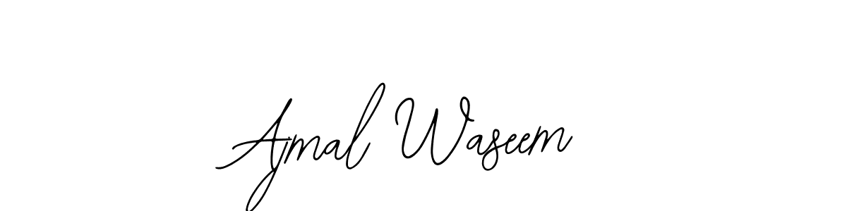 This is the best signature style for the Ajmal Waseem name. Also you like these signature font (Bearetta-2O07w). Mix name signature. Ajmal Waseem signature style 12 images and pictures png