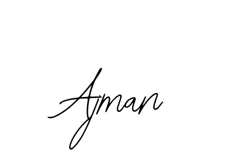How to make Ajman signature? Bearetta-2O07w is a professional autograph style. Create handwritten signature for Ajman name. Ajman signature style 12 images and pictures png