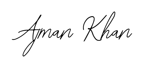 Achieve flawless digital penmanship with Ajman Khan name in Bearetta-2O07w font. The perfect tool for creating online signatures. Ajman Khan signature style 12 images and pictures png