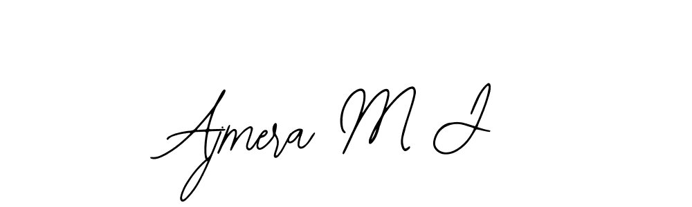 Best and Professional Signature Style for Ajmera M J. Bearetta-2O07w Best Signature Style Collection. Ajmera M J signature style 12 images and pictures png