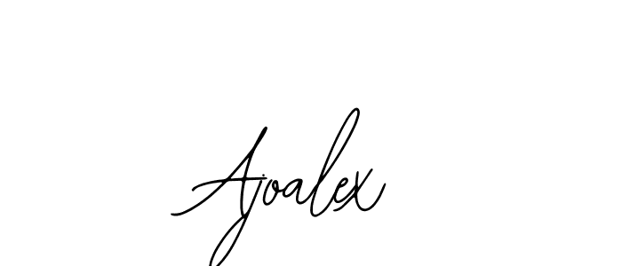 Use a signature maker to create a handwritten signature online. With this signature software, you can design (Bearetta-2O07w) your own signature for name Ajoalex. Ajoalex signature style 12 images and pictures png