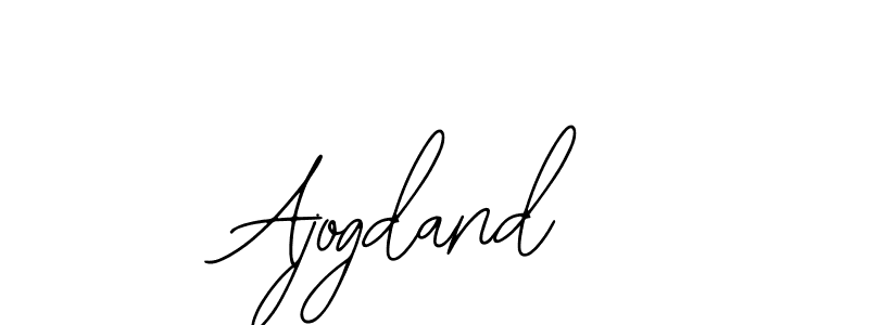 You should practise on your own different ways (Bearetta-2O07w) to write your name (Ajogdand) in signature. don't let someone else do it for you. Ajogdand signature style 12 images and pictures png