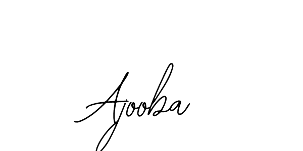 You should practise on your own different ways (Bearetta-2O07w) to write your name (Ajooba) in signature. don't let someone else do it for you. Ajooba signature style 12 images and pictures png