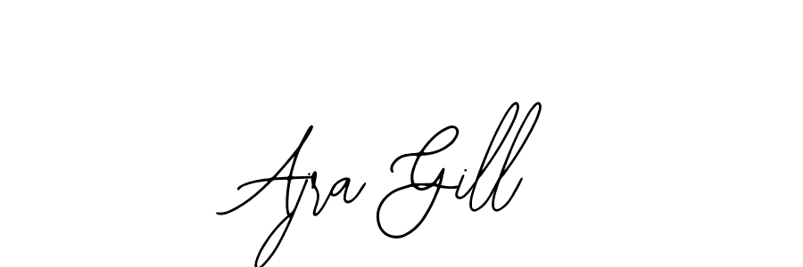 The best way (Bearetta-2O07w) to make a short signature is to pick only two or three words in your name. The name Ajra Gill include a total of six letters. For converting this name. Ajra Gill signature style 12 images and pictures png
