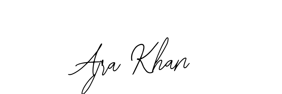 How to make Ajra Khan name signature. Use Bearetta-2O07w style for creating short signs online. This is the latest handwritten sign. Ajra Khan signature style 12 images and pictures png