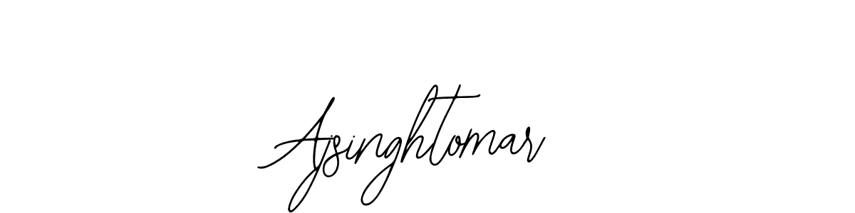 How to make Ajsinghtomar name signature. Use Bearetta-2O07w style for creating short signs online. This is the latest handwritten sign. Ajsinghtomar signature style 12 images and pictures png