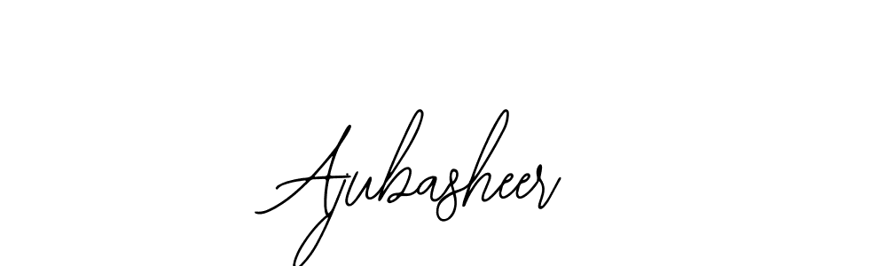 How to make Ajubasheer signature? Bearetta-2O07w is a professional autograph style. Create handwritten signature for Ajubasheer name. Ajubasheer signature style 12 images and pictures png