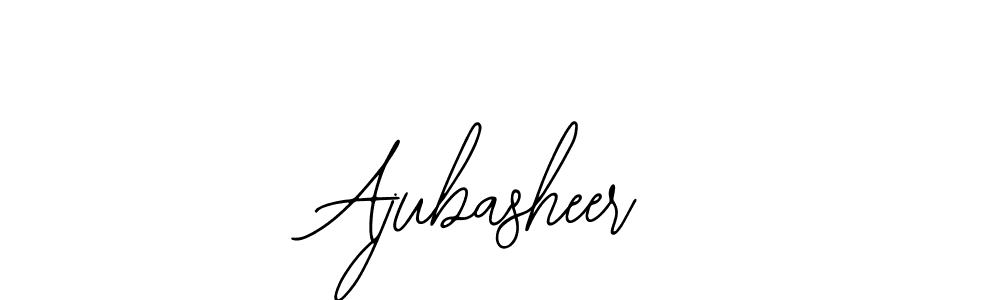 How to make Ajubasheer signature? Bearetta-2O07w is a professional autograph style. Create handwritten signature for Ajubasheer name. Ajubasheer signature style 12 images and pictures png