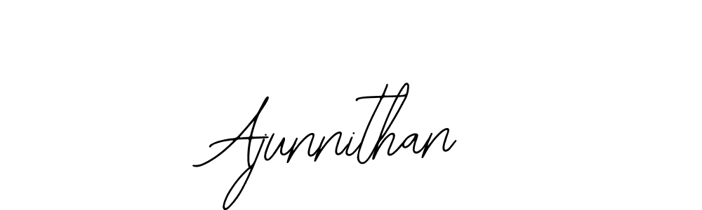 Also You can easily find your signature by using the search form. We will create Ajunnithan name handwritten signature images for you free of cost using Bearetta-2O07w sign style. Ajunnithan signature style 12 images and pictures png