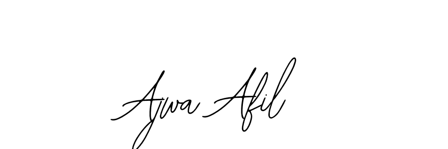 How to make Ajwa Afil signature? Bearetta-2O07w is a professional autograph style. Create handwritten signature for Ajwa Afil name. Ajwa Afil signature style 12 images and pictures png