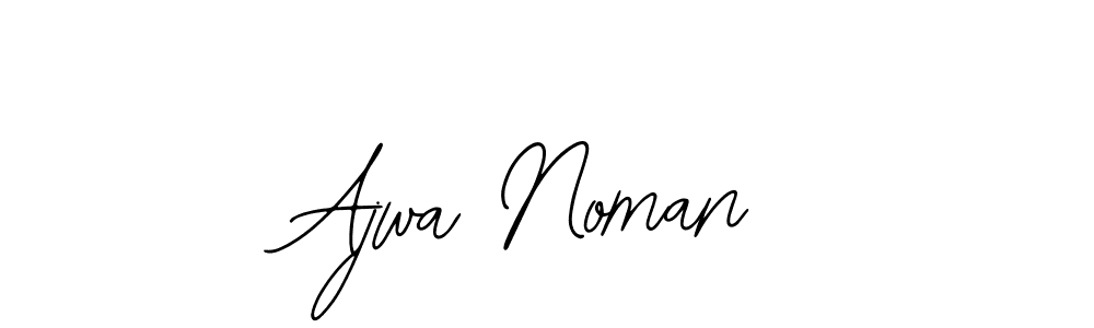 How to make Ajwa Noman signature? Bearetta-2O07w is a professional autograph style. Create handwritten signature for Ajwa Noman name. Ajwa Noman signature style 12 images and pictures png