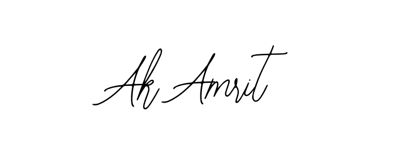 You should practise on your own different ways (Bearetta-2O07w) to write your name (Ak Amrit) in signature. don't let someone else do it for you. Ak Amrit signature style 12 images and pictures png