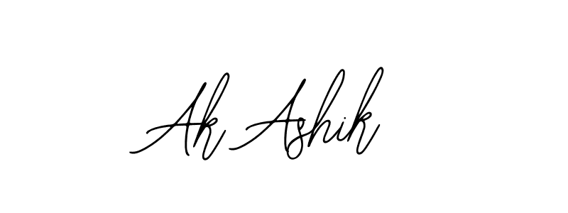 Similarly Bearetta-2O07w is the best handwritten signature design. Signature creator online .You can use it as an online autograph creator for name Ak Ashik. Ak Ashik signature style 12 images and pictures png