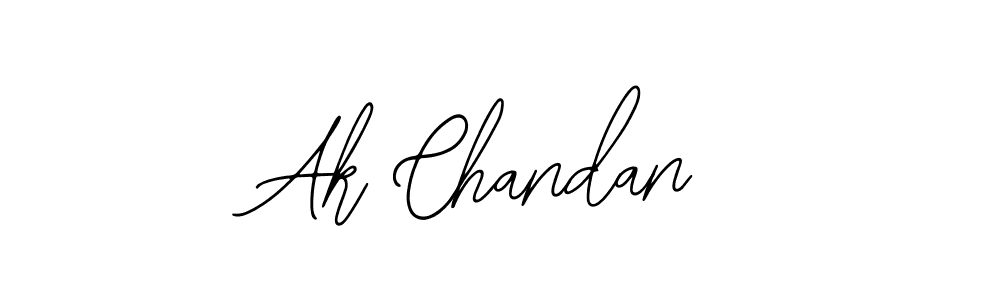 How to make Ak Chandan name signature. Use Bearetta-2O07w style for creating short signs online. This is the latest handwritten sign. Ak Chandan signature style 12 images and pictures png