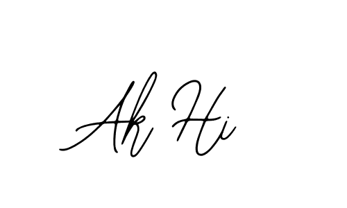 Also we have Ak Hi name is the best signature style. Create professional handwritten signature collection using Bearetta-2O07w autograph style. Ak Hi signature style 12 images and pictures png