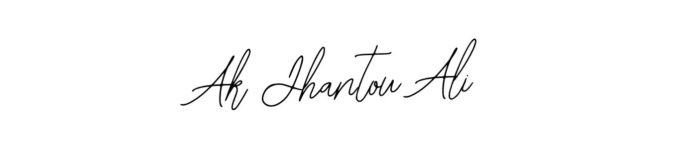 if you are searching for the best signature style for your name Ak Jhantou Ali. so please give up your signature search. here we have designed multiple signature styles  using Bearetta-2O07w. Ak Jhantou Ali signature style 12 images and pictures png
