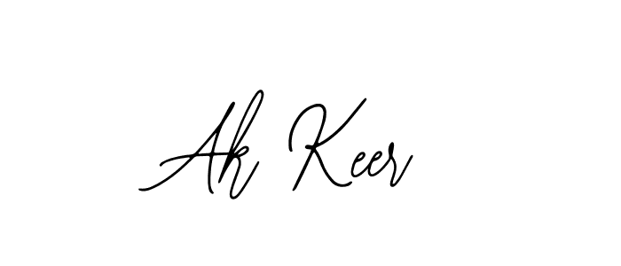 How to make Ak Keer name signature. Use Bearetta-2O07w style for creating short signs online. This is the latest handwritten sign. Ak Keer signature style 12 images and pictures png