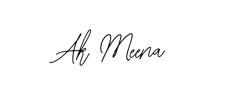 Also we have Ak Meena name is the best signature style. Create professional handwritten signature collection using Bearetta-2O07w autograph style. Ak Meena signature style 12 images and pictures png
