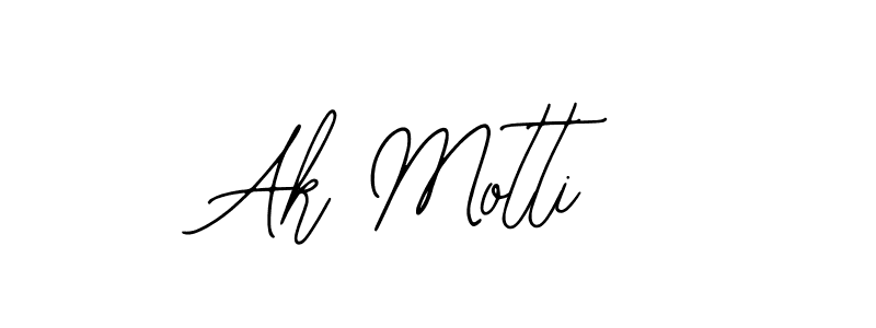 Also we have Ak Motti name is the best signature style. Create professional handwritten signature collection using Bearetta-2O07w autograph style. Ak Motti signature style 12 images and pictures png