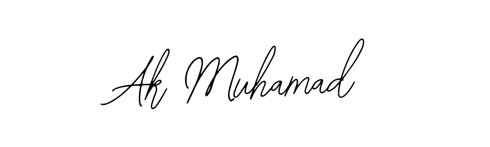 if you are searching for the best signature style for your name Ak Muhamad. so please give up your signature search. here we have designed multiple signature styles  using Bearetta-2O07w. Ak Muhamad signature style 12 images and pictures png