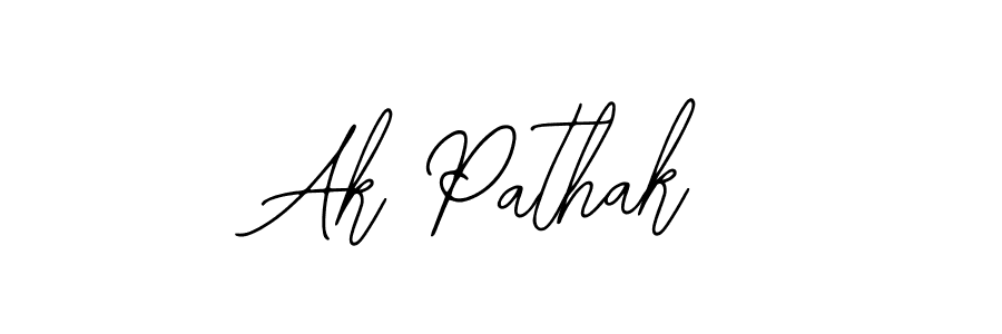 Similarly Bearetta-2O07w is the best handwritten signature design. Signature creator online .You can use it as an online autograph creator for name Ak Pathak. Ak Pathak signature style 12 images and pictures png