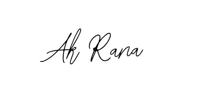 You should practise on your own different ways (Bearetta-2O07w) to write your name (Ak Rana) in signature. don't let someone else do it for you. Ak Rana signature style 12 images and pictures png