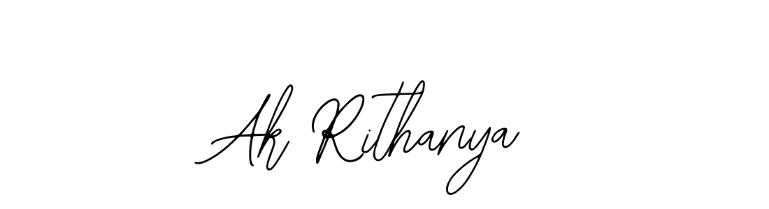 Make a beautiful signature design for name Ak Rithanya. With this signature (Bearetta-2O07w) style, you can create a handwritten signature for free. Ak Rithanya signature style 12 images and pictures png