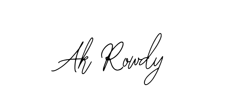 You can use this online signature creator to create a handwritten signature for the name Ak Rowdy. This is the best online autograph maker. Ak Rowdy signature style 12 images and pictures png