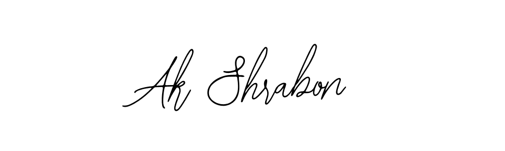 Also You can easily find your signature by using the search form. We will create Ak Shrabon name handwritten signature images for you free of cost using Bearetta-2O07w sign style. Ak Shrabon signature style 12 images and pictures png