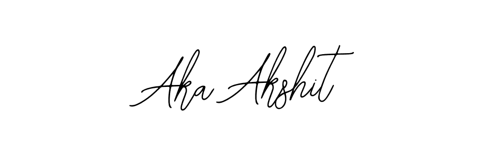 Use a signature maker to create a handwritten signature online. With this signature software, you can design (Bearetta-2O07w) your own signature for name Aka Akshit. Aka Akshit signature style 12 images and pictures png