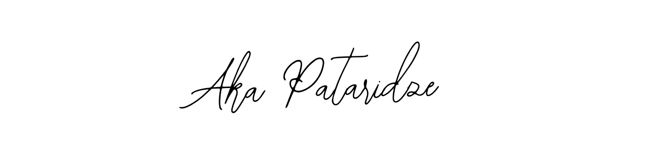 Similarly Bearetta-2O07w is the best handwritten signature design. Signature creator online .You can use it as an online autograph creator for name Aka Pataridze. Aka Pataridze signature style 12 images and pictures png