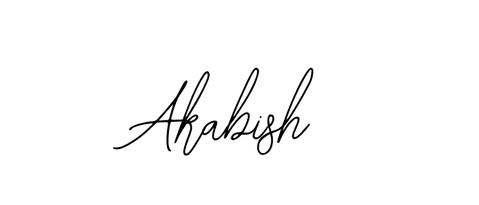 How to make Akabish name signature. Use Bearetta-2O07w style for creating short signs online. This is the latest handwritten sign. Akabish signature style 12 images and pictures png