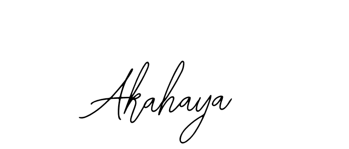 How to make Akahaya signature? Bearetta-2O07w is a professional autograph style. Create handwritten signature for Akahaya name. Akahaya signature style 12 images and pictures png