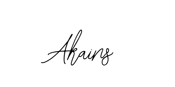 The best way (Bearetta-2O07w) to make a short signature is to pick only two or three words in your name. The name Akains include a total of six letters. For converting this name. Akains signature style 12 images and pictures png