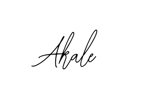 Design your own signature with our free online signature maker. With this signature software, you can create a handwritten (Bearetta-2O07w) signature for name Akale. Akale signature style 12 images and pictures png