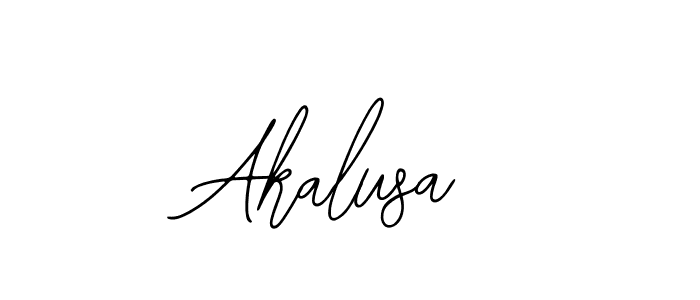 How to make Akalusa name signature. Use Bearetta-2O07w style for creating short signs online. This is the latest handwritten sign. Akalusa signature style 12 images and pictures png