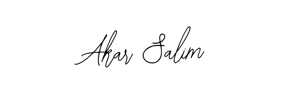Design your own signature with our free online signature maker. With this signature software, you can create a handwritten (Bearetta-2O07w) signature for name Akar Salim. Akar Salim signature style 12 images and pictures png