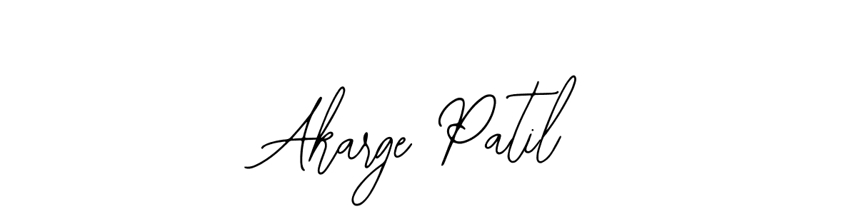 Make a beautiful signature design for name Akarge Patil. With this signature (Bearetta-2O07w) style, you can create a handwritten signature for free. Akarge Patil signature style 12 images and pictures png