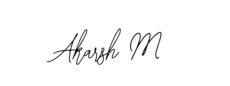 Also You can easily find your signature by using the search form. We will create Akarsh M name handwritten signature images for you free of cost using Bearetta-2O07w sign style. Akarsh M signature style 12 images and pictures png