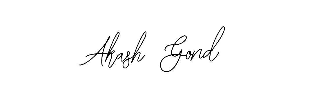 Create a beautiful signature design for name Akash  Gond. With this signature (Bearetta-2O07w) fonts, you can make a handwritten signature for free. Akash  Gond signature style 12 images and pictures png