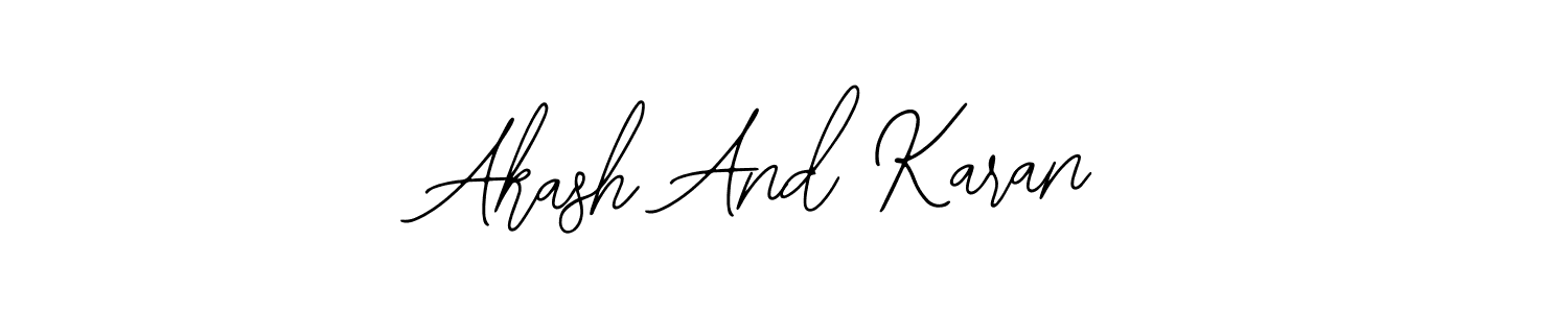 How to Draw Akash And Karan signature style? Bearetta-2O07w is a latest design signature styles for name Akash And Karan. Akash And Karan signature style 12 images and pictures png