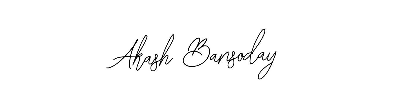 Also You can easily find your signature by using the search form. We will create Akash Bansoday name handwritten signature images for you free of cost using Bearetta-2O07w sign style. Akash Bansoday signature style 12 images and pictures png